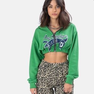 LA cropped hoodie